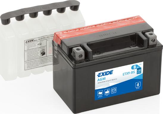Exide ETX9-BS - Batteria avviamento www.autoricambi360.it