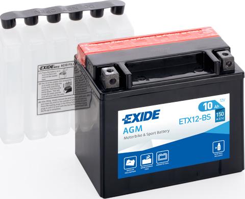 Exide ETX12-BS - Batteria avviamento www.autoricambi360.it