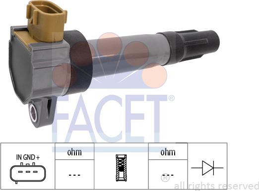 FACET 9.6453 - Bobina d'accensione www.autoricambi360.it