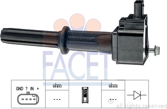 FACET 9.6544 - Bobina d'accensione www.autoricambi360.it