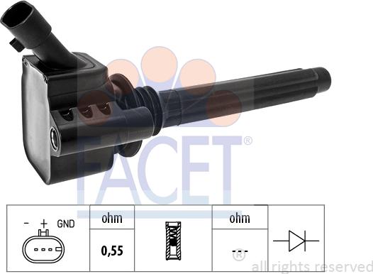 FACET 9.6542 - Bobina d'accensione www.autoricambi360.it