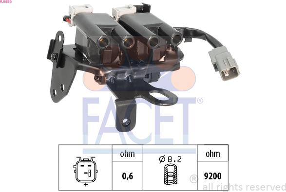 FACET 9.6556 - Bobina d'accensione www.autoricambi360.it