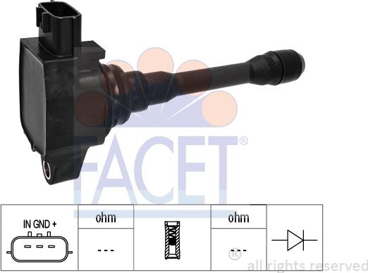 FACET 9.6550 - Bobina d'accensione www.autoricambi360.it