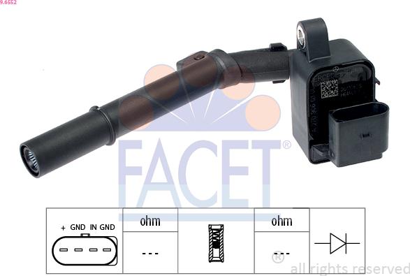 FACET 9.6552 - Bobina d'accensione www.autoricambi360.it