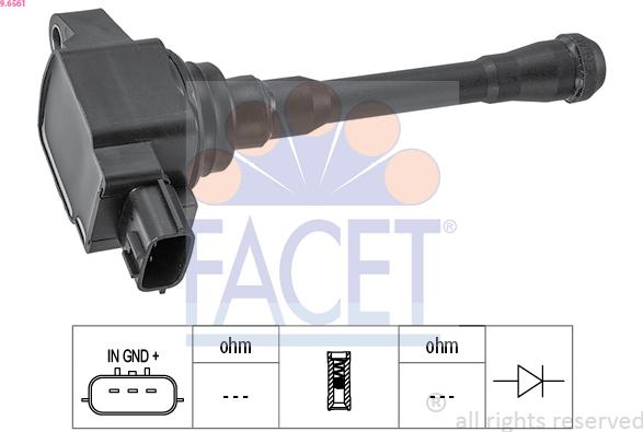FACET 9.6561 - Bobina d'accensione www.autoricambi360.it