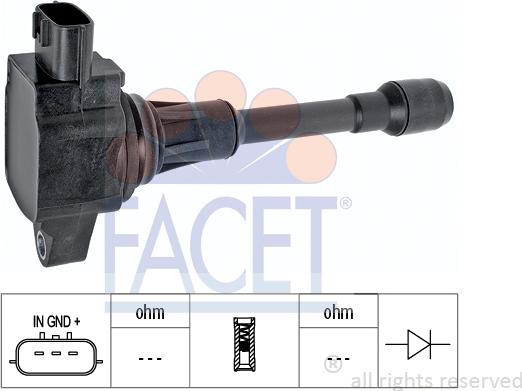 FACET 9.6517 - Bobina d'accensione www.autoricambi360.it