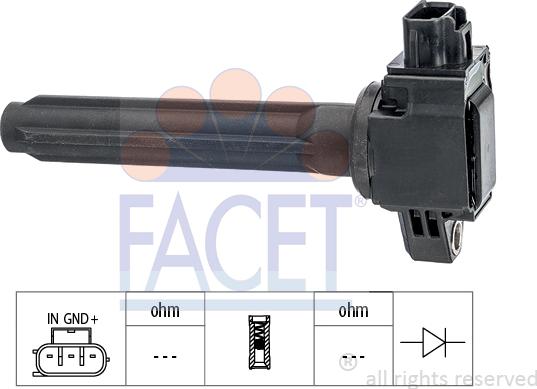 FACET 9.6539 - Bobina d'accensione www.autoricambi360.it