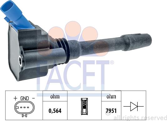 FACET 9.6533 - Bobina d'accensione www.autoricambi360.it