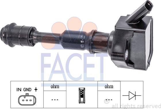 FACET 9.6537 - Bobina d'accensione www.autoricambi360.it
