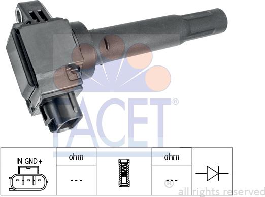 FACET 9.6521 - Bobina d'accensione www.autoricambi360.it