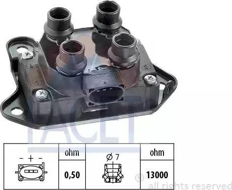 FACET 9.6018 - Bobina d'accensione www.autoricambi360.it