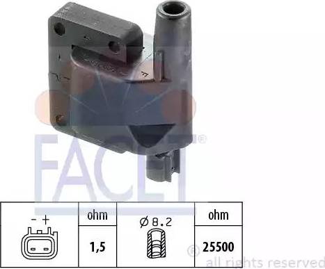 FACET 9.6269S - Bobina d'accensione www.autoricambi360.it