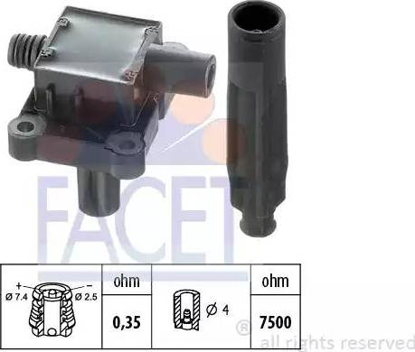 FACET 9.6216K - Bobina d'accensione www.autoricambi360.it