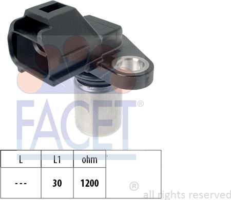 FACET 9.0497 - Sensore, Posizione albero a camme www.autoricambi360.it