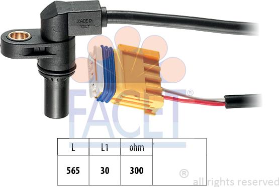 FACET 9.0469 - Sensore n° giri, Cambio automatico www.autoricambi360.it