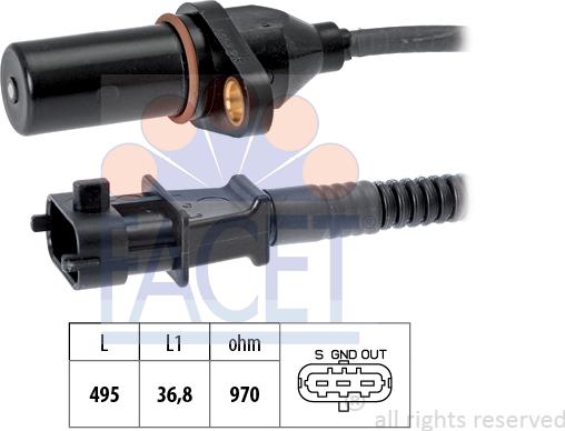 FACET 9.0563 - Generatore di impulsi, Albero a gomiti www.autoricambi360.it