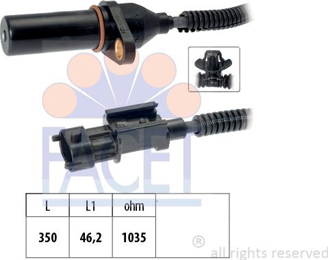 FACET 9.0571 - Generatore di impulsi, Albero a gomiti www.autoricambi360.it