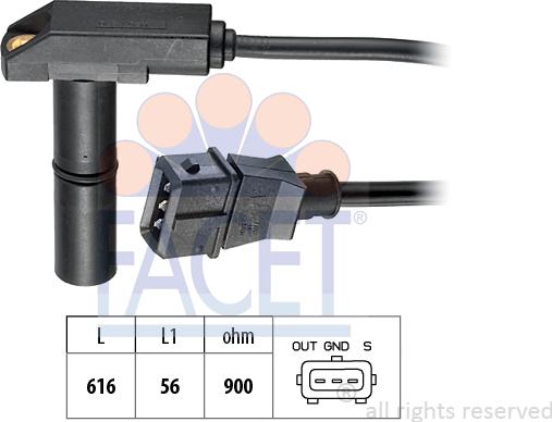 FACET 9.0054 - Generatore di impulsi, Albero a gomiti www.autoricambi360.it