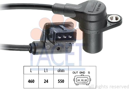 FACET 9.0057 - Generatore di impulsi, Albero a gomiti www.autoricambi360.it