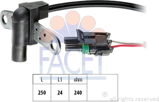 FACET 9.0008 - Generatore di impulsi, Albero a gomiti www.autoricambi360.it