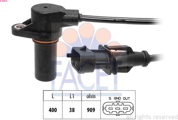 FACET 9.0854 - Generatore di impulsi, Albero a gomiti www.autoricambi360.it