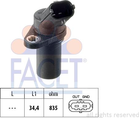 FACET 9.0837 - Generatore di impulsi, Albero a gomiti www.autoricambi360.it