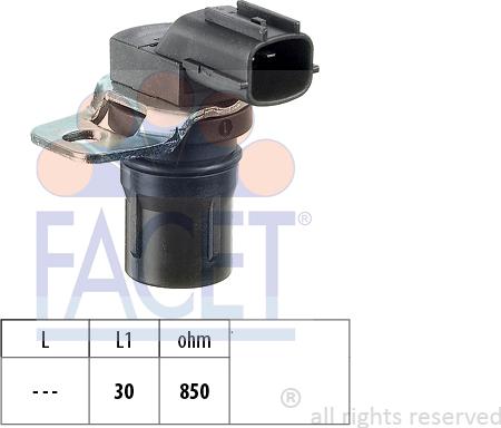 FACET 9.0322 - Sensore n° giri, Cambio automatico www.autoricambi360.it