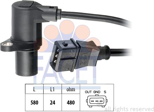 FACET 9.0297 - Generatore di impulsi, Albero a gomiti www.autoricambi360.it
