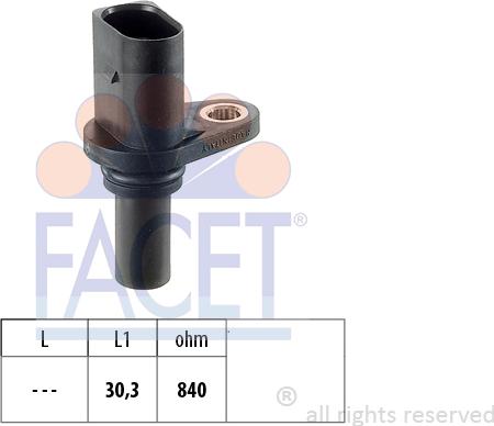 FACET 9.0221 - Sensore n° giri, Cambio automatico www.autoricambi360.it