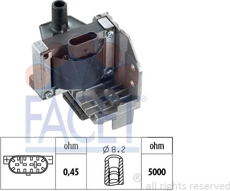 FACET 9.8003 - Bobina d'accensione www.autoricambi360.it