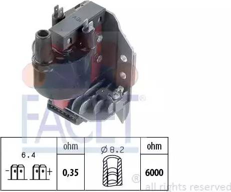 FACET 9.8002 - Bobina d'accensione www.autoricambi360.it