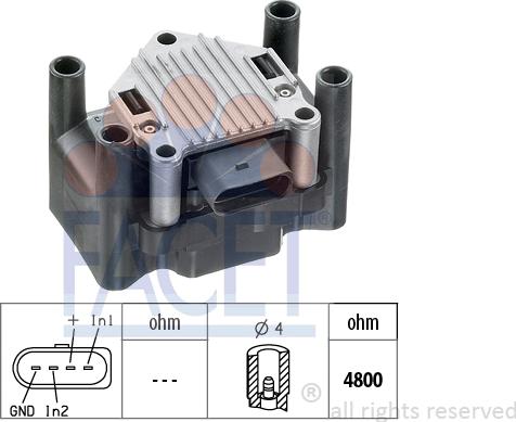FACET 9.8120 - Bobina d'accensione www.autoricambi360.it