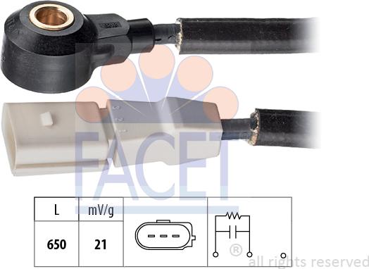 FACET 9.3183 - Sensore di detonazione www.autoricambi360.it