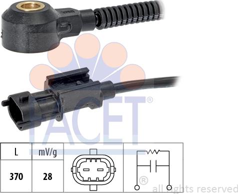 FACET 9.3252 - Sensore di detonazione www.autoricambi360.it