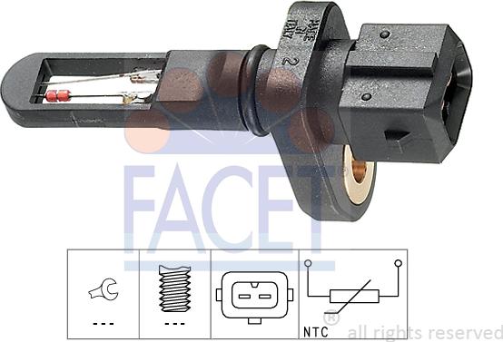 FACET 10.4001 - Sensore, Temperatura aria aspirata www.autoricambi360.it