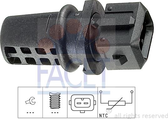 FACET 10.4008 - Sensore, Temperatura aria aspirata www.autoricambi360.it