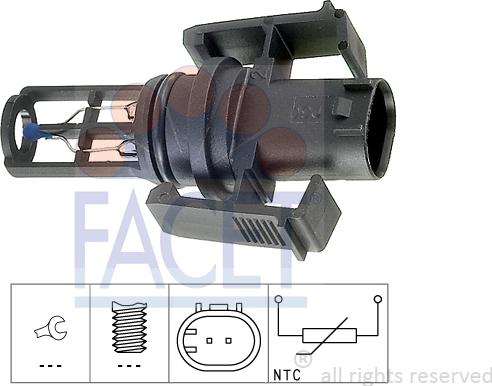 FACET 10.4014 - Sensore, Temperatura aria aspirata www.autoricambi360.it