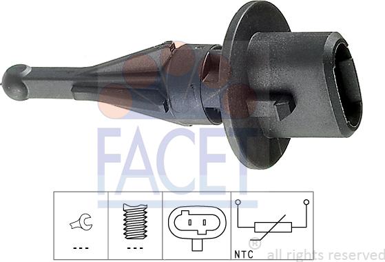 FACET 10.4010 - Sensore, Temperatura aria aspirata www.autoricambi360.it