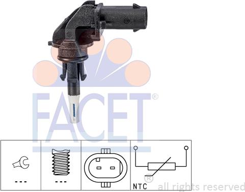 FACET 10.4032 - Sensore, Temperatura aria aspirata www.autoricambi360.it