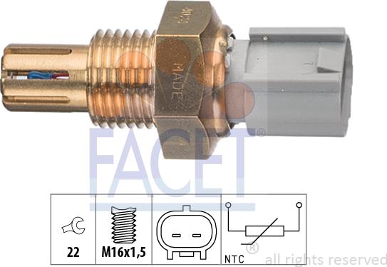 FACET 10.4024 - Sensore, Temperatura aria aspirata www.autoricambi360.it