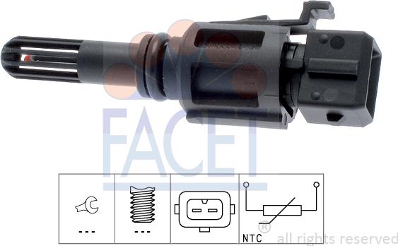 FACET 10.4027 - Sensore, Temperatura aria aspirata www.autoricambi360.it