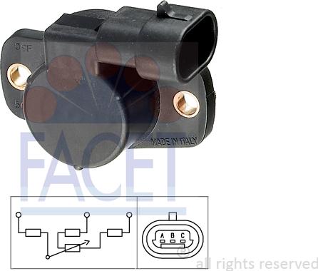 FACET 10.5094 - Sensore, Regolazione valvola farfalla www.autoricambi360.it