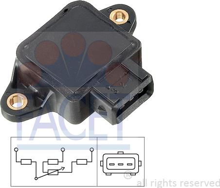 FACET 10.5002 - Sensore, Regolazione valvola farfalla www.autoricambi360.it