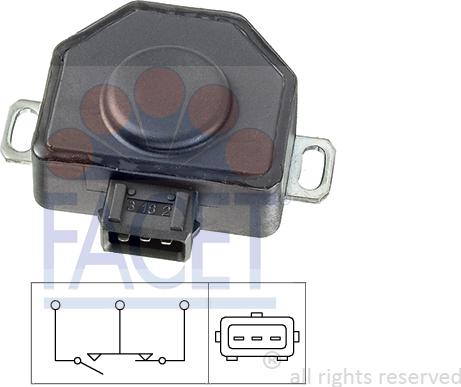 FACET 10.5078 - Sensore, Regolazione valvola farfalla www.autoricambi360.it