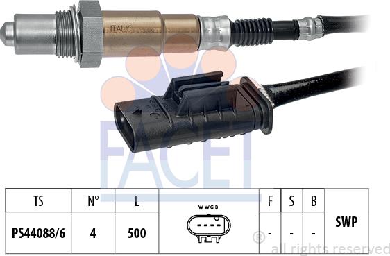 FACET 10.8496 - Sonda lambda www.autoricambi360.it