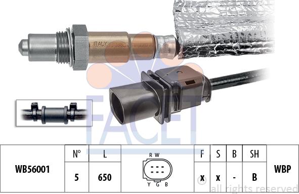FACET 10.8436 - Sonda lambda www.autoricambi360.it