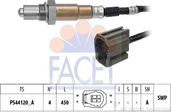 FACET 10.8599 - Sonda lambda www.autoricambi360.it