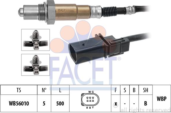 FACET 10.8596 - Sonda lambda www.autoricambi360.it