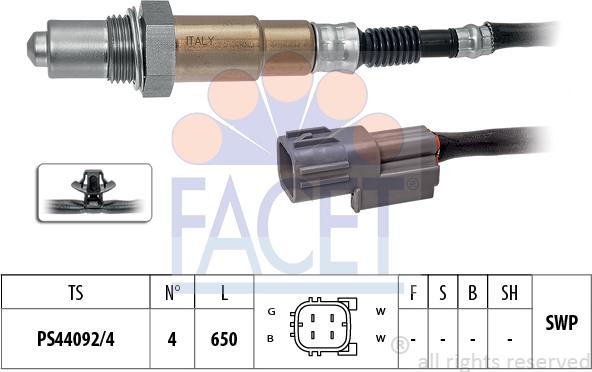 FACET 10.8598 - Sonda lambda www.autoricambi360.it