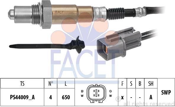 FACET 10.8549 - Sonda lambda www.autoricambi360.it